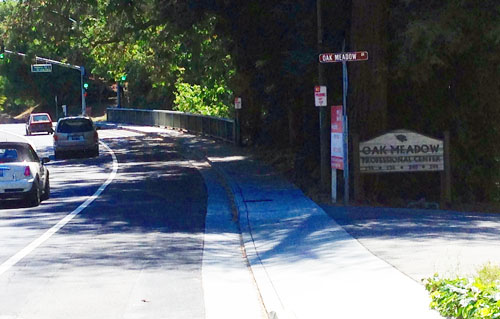 Oak Meadow Drive sign